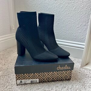 Charles by Charles David Black “Banker” Ankle Boots